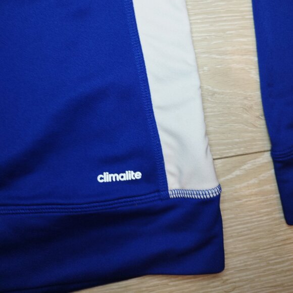 Adidas Track Jacket Women's - Size M - Blue Climalite with Carabins Logo - Picture 6 of 9